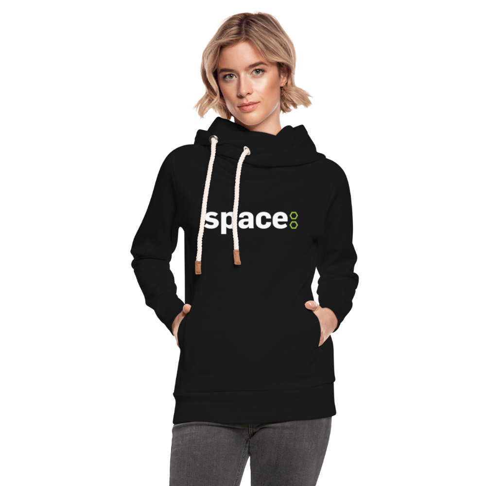 Felpa con colletto alto unisex Space - nero