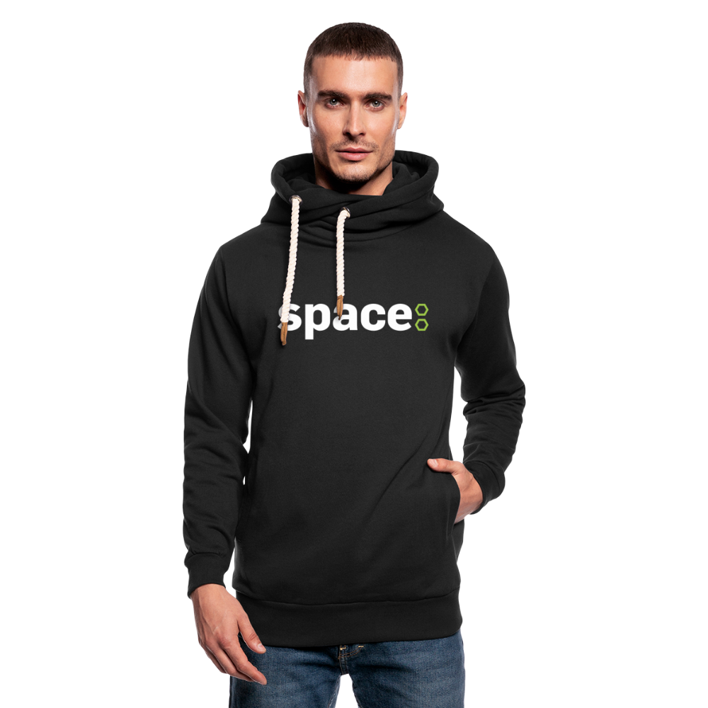 Felpa con colletto alto unisex Space - nero