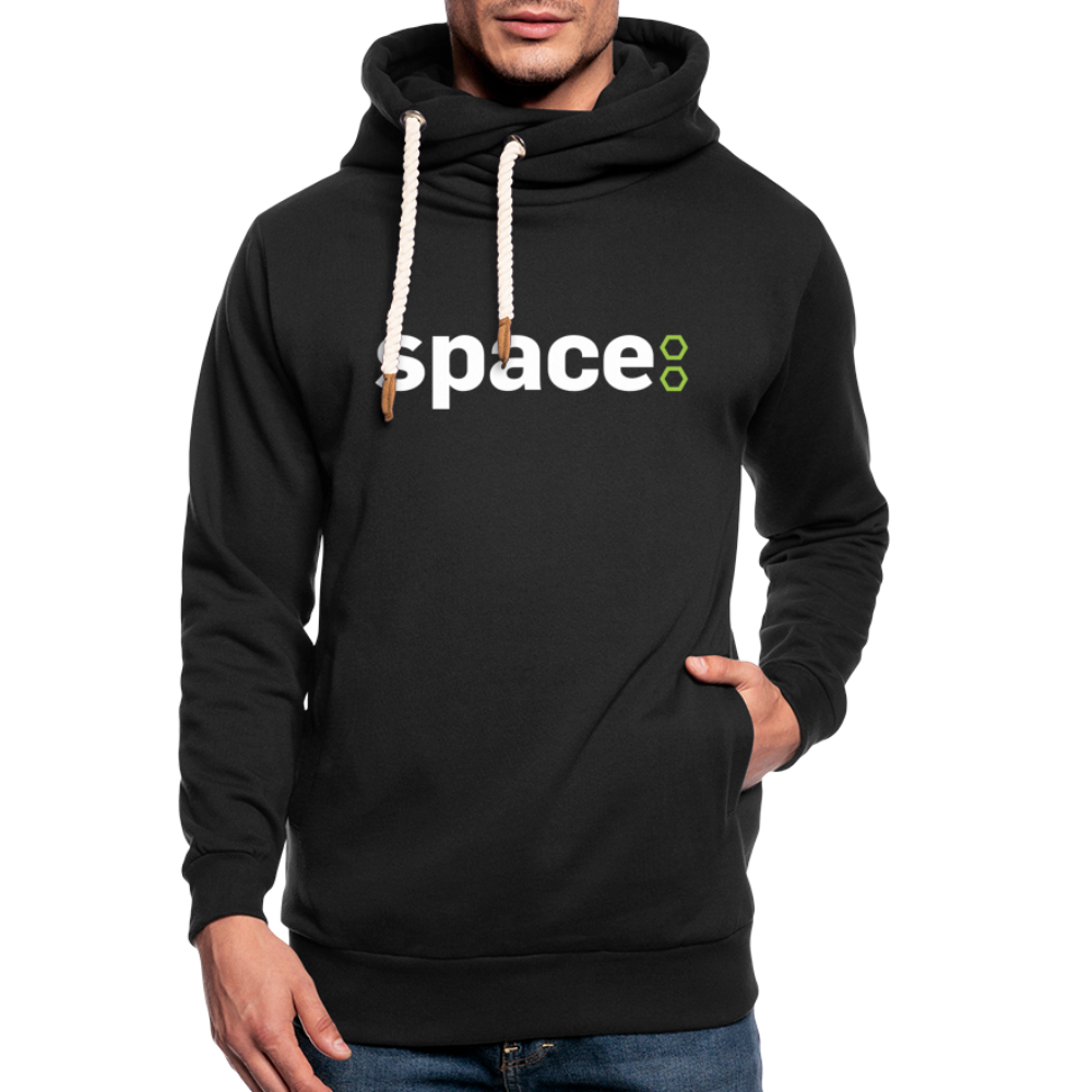 Felpa con colletto alto unisex Space - nero