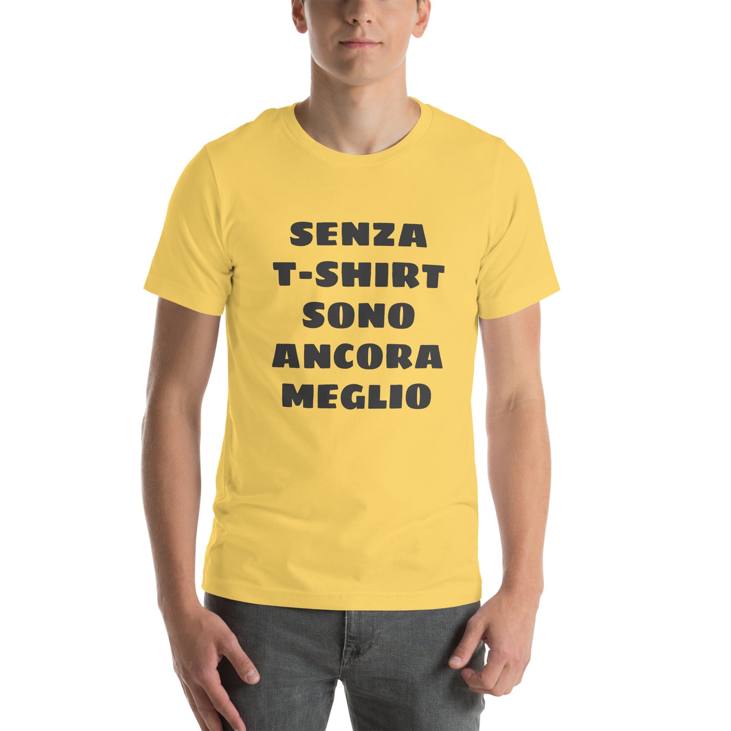 Maglietta unisex con scritta