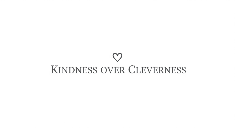Kidness of Cleverness