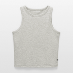 Top corto da donna Kindness over Cleverness - grigio melange