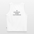 Top corto da donna Kindness over Cleverness - bianco