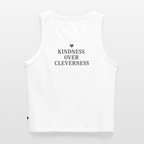 Top corto da donna Kindness over Cleverness - bianco
