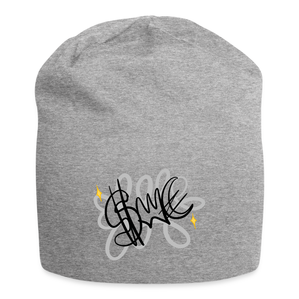Beanie in jersey "SWE" - grigio melange