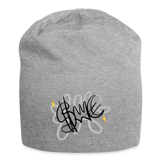 Beanie in jersey "SWE" - grigio melange