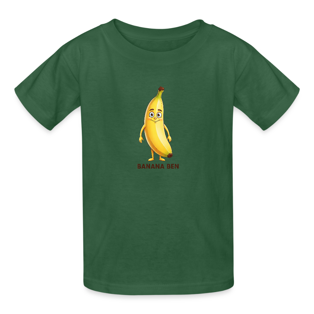Maglietta per bambini Banana Ben - verde bottiglia