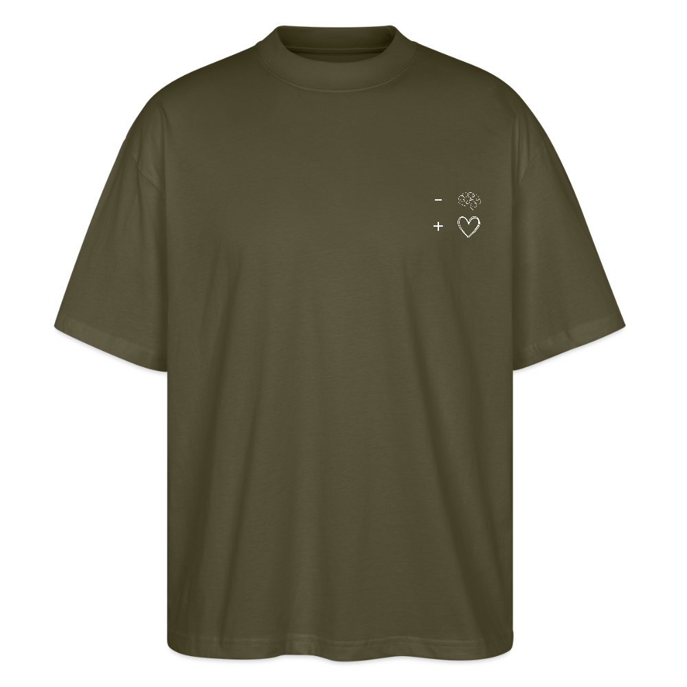 Maglietta oversize We Think Roo Much - kaki