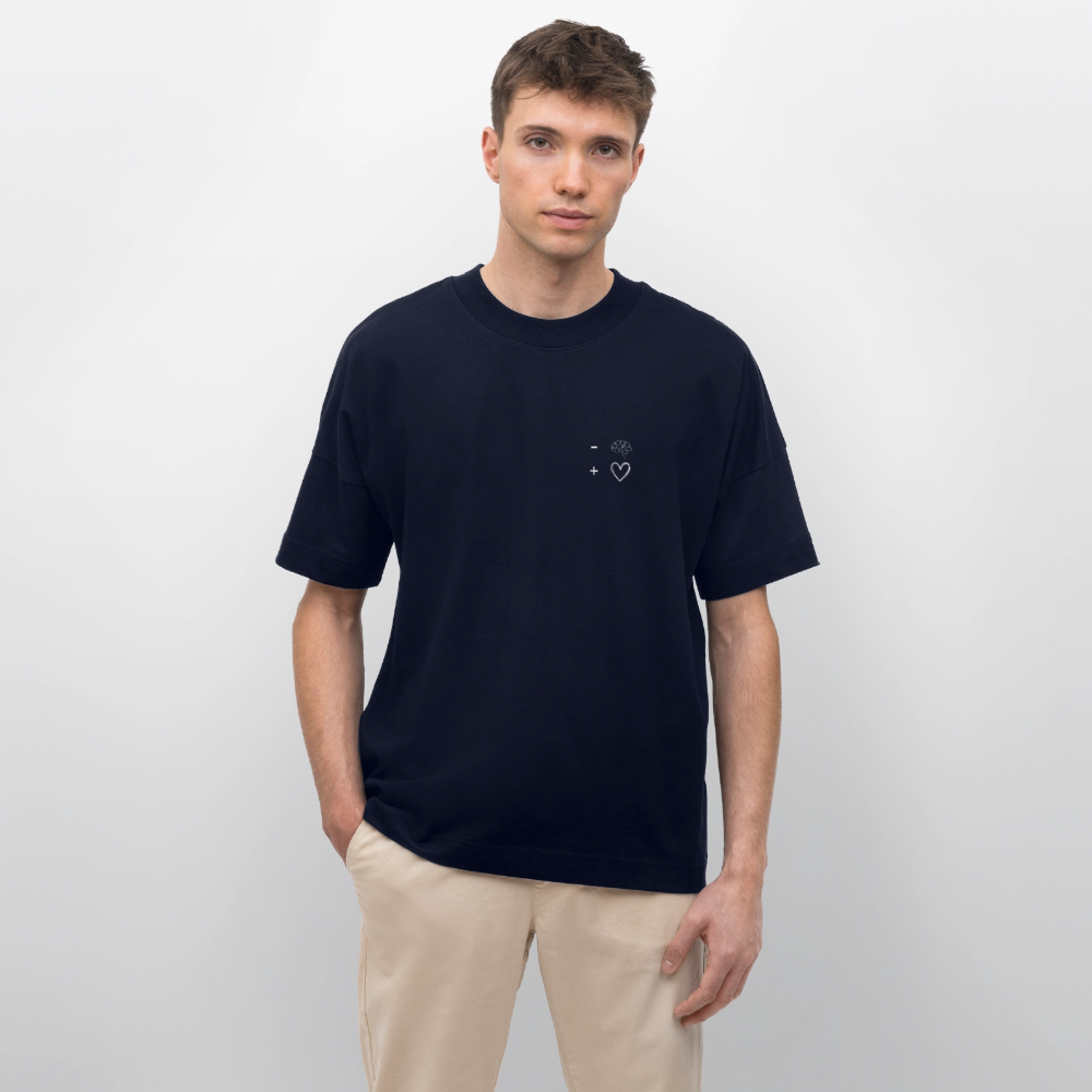 Maglietta oversize We Think Roo Much - navy