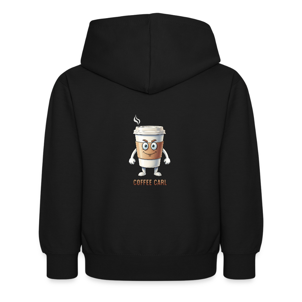 Felpa con cappuccio per bambini Coffee Carl - nero