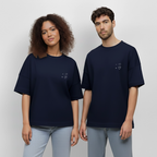 Maglietta oversize We Think Roo Much - navy