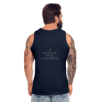 Canotta premium da uomo Kindness over Cleverness - navy