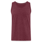 Canotta premium da uomo Kindness over Cleverness - rosso bordeaux melange