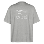 Maglietta oversize We Think Roo Much - grigio melange