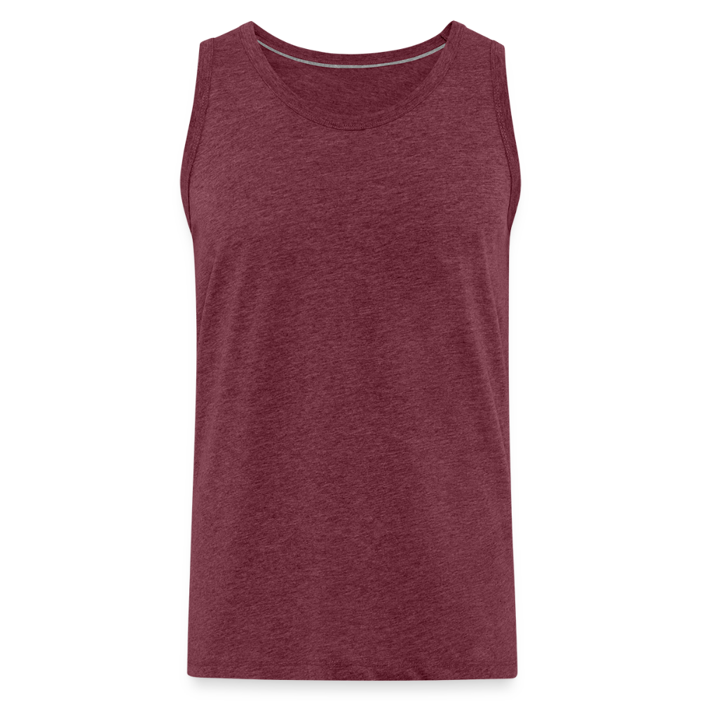 Canotta premium da uomo ZENITH - rosso bordeaux melange