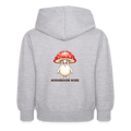 Felpa con cappuccio per bambini Mushroom Mike - grigio chiaro melange