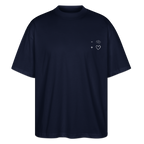 Maglietta oversize We Think Roo Much - navy