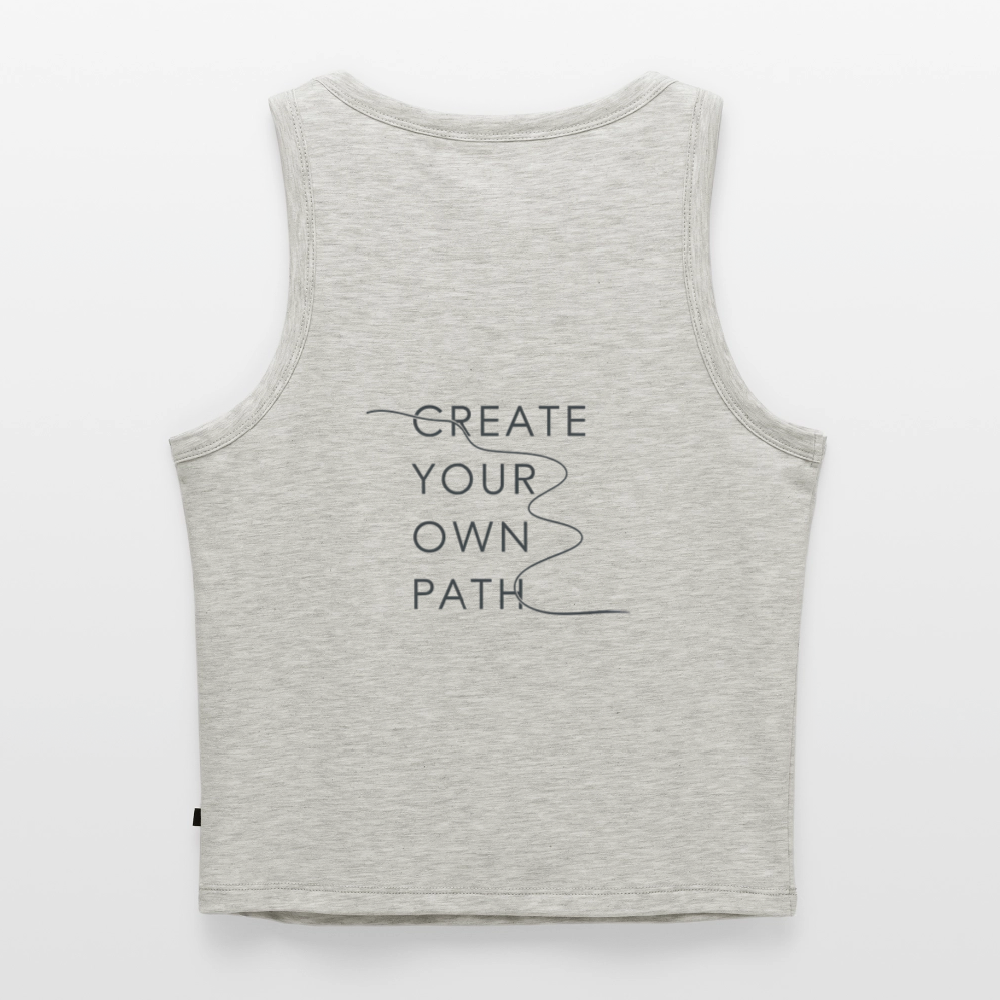 Top corto da donna CYOP - grigio melange