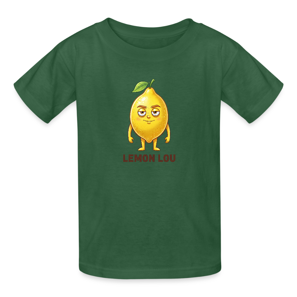 Maglietta per bambini Lemon Lou - verde bottiglia