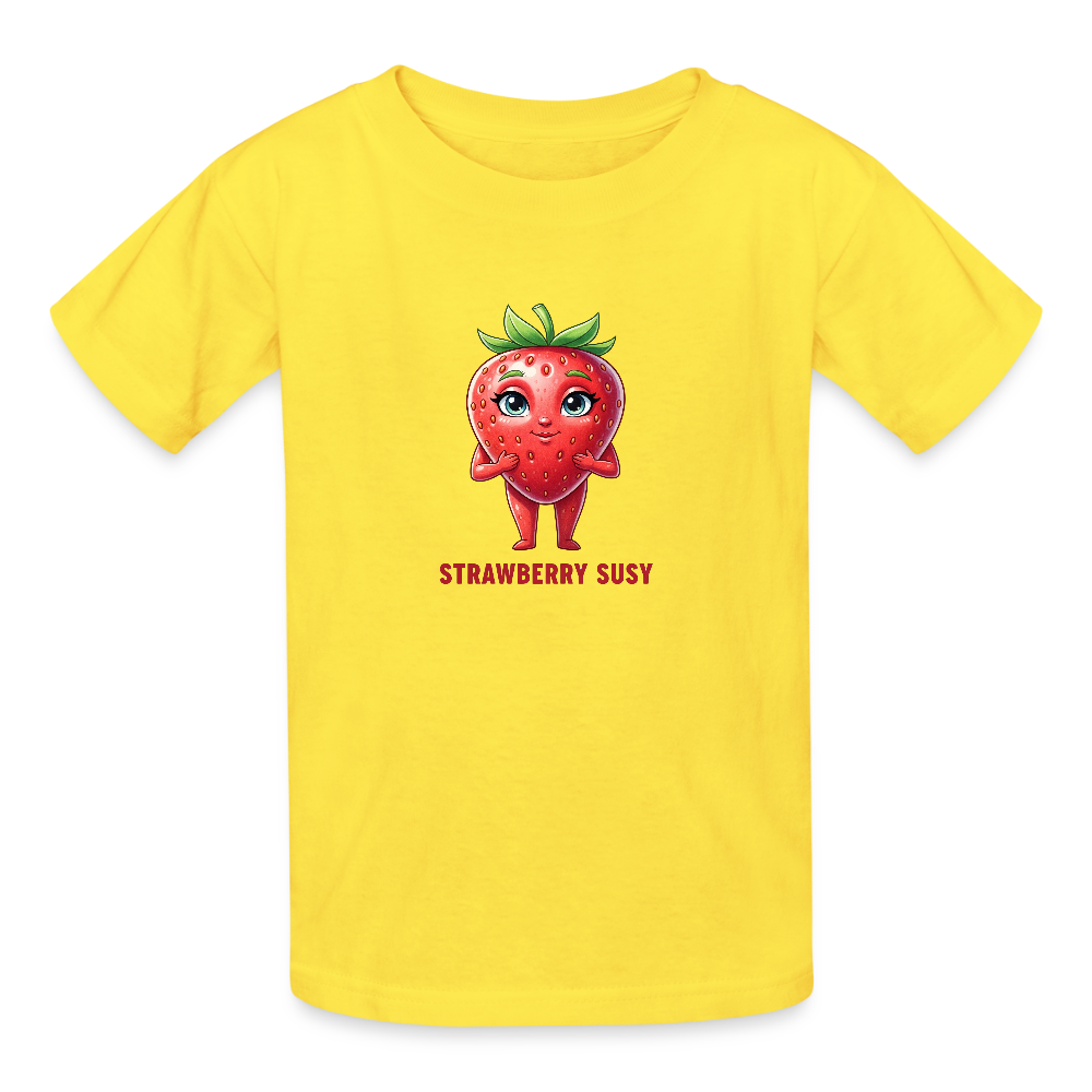 Maglietta per bambini Strawberry Susy - giallo
