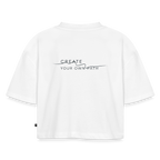 T-shirt oversized pesante da donna CYOP - bianco