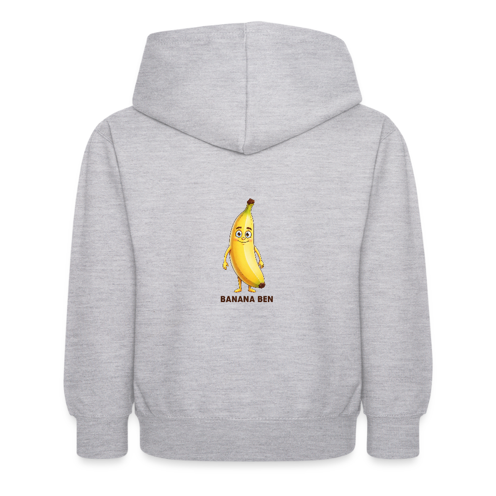 Felpa con cappuccio per bambini Banana Ben - grigio chiaro melange