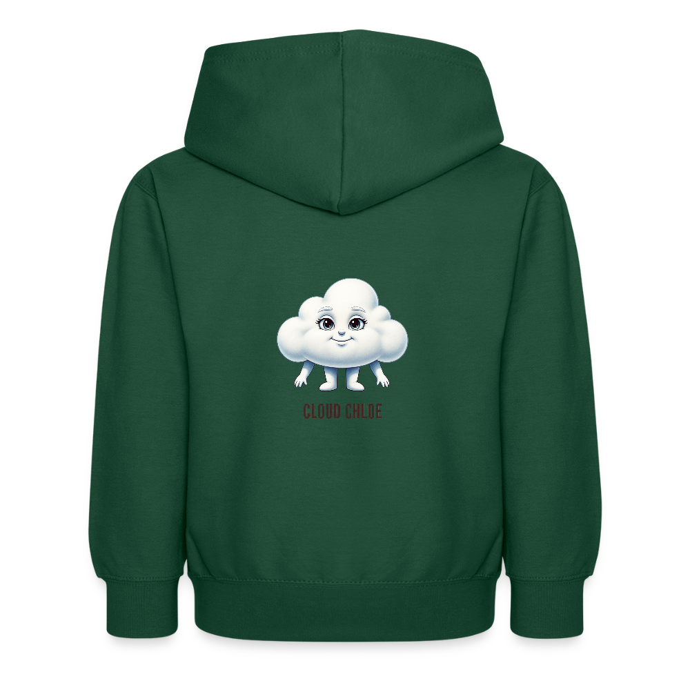 Felpa con cappuccio per bambini Cloud Chloe - verde bottiglia
