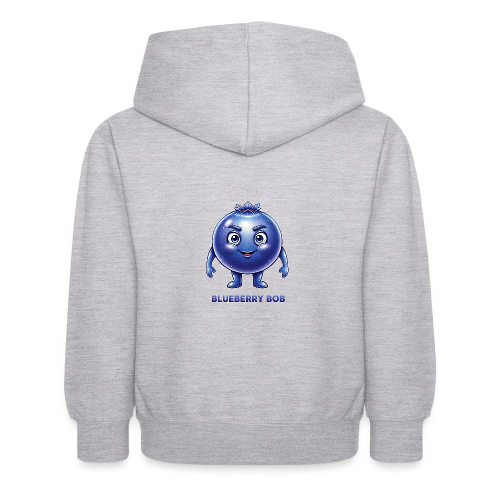 Felpa con cappuccio per bambini Blueberry Bob - grigio chiaro melange