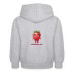 Felpa con cappuccio per bambini Strawberry Susy - grigio chiaro melange