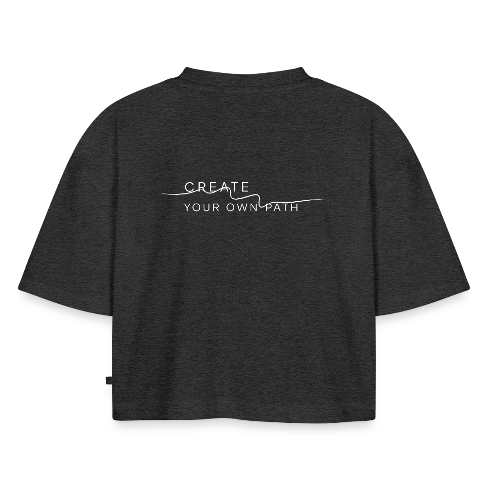 T-shirt oversized pesante da donna CYOP - antracite melange