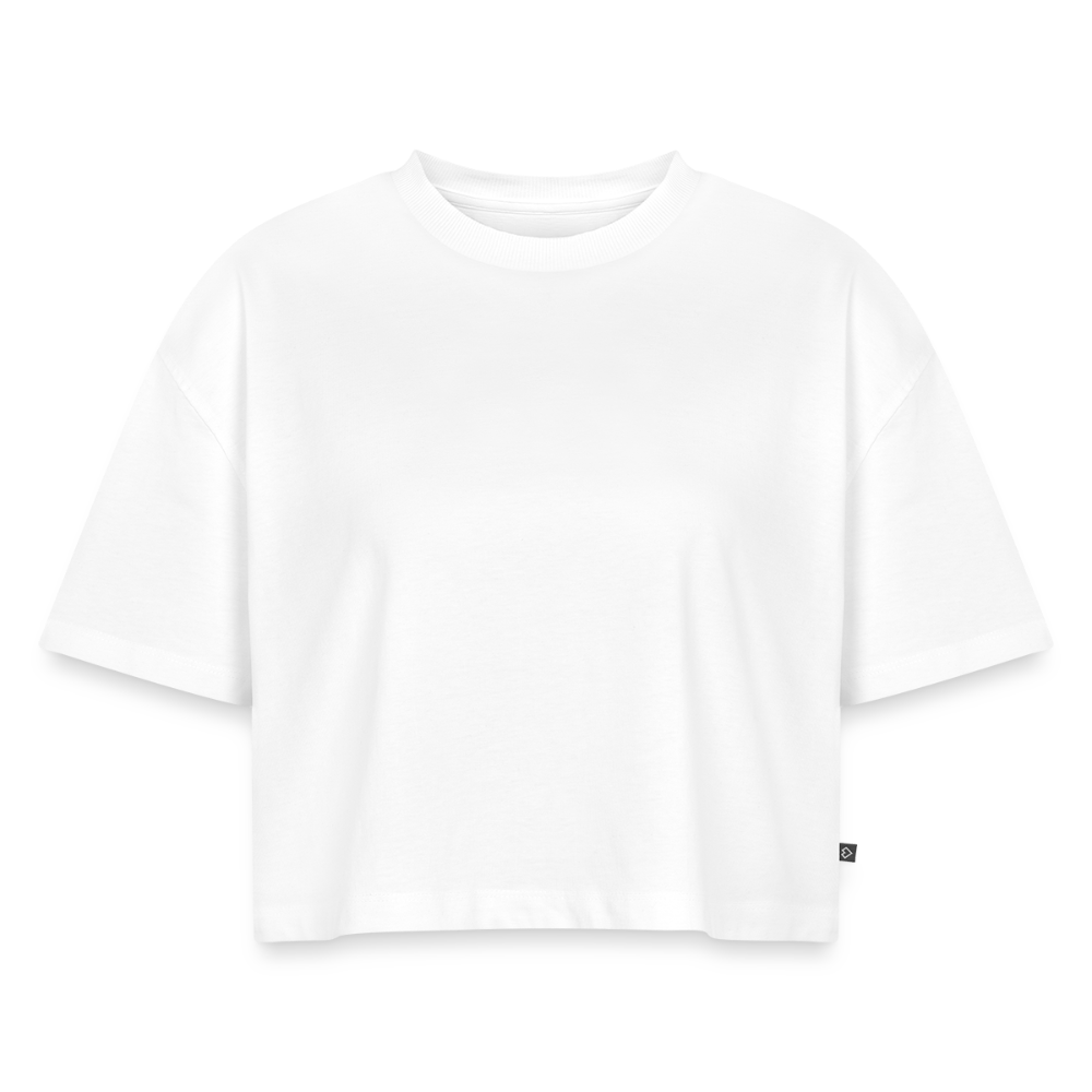 T-shirt oversized pesante da donna CYOP - bianco