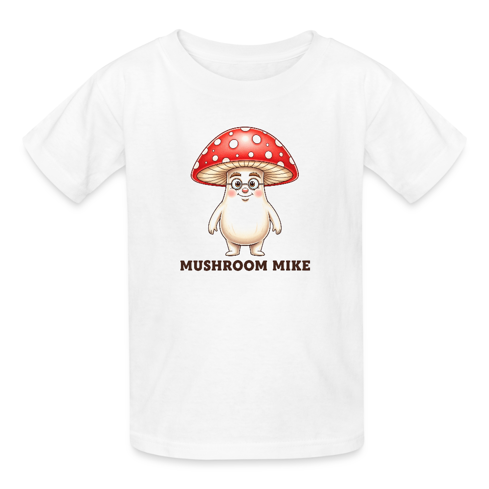 Maglietta per bambini Mushroom Mike - bianco