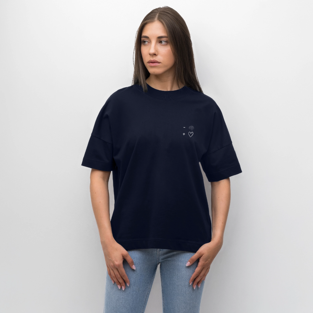 Maglietta oversize We Think Roo Much - navy