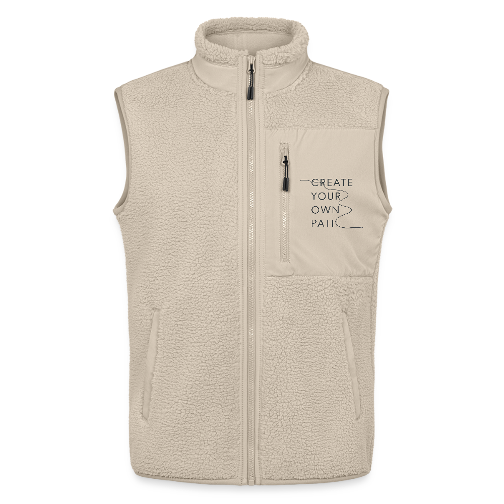 Gilet Pile Create Your Own Path - beige