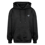 Felpa con cappuccio unisex oversize Kindness over Cleverness - antracite