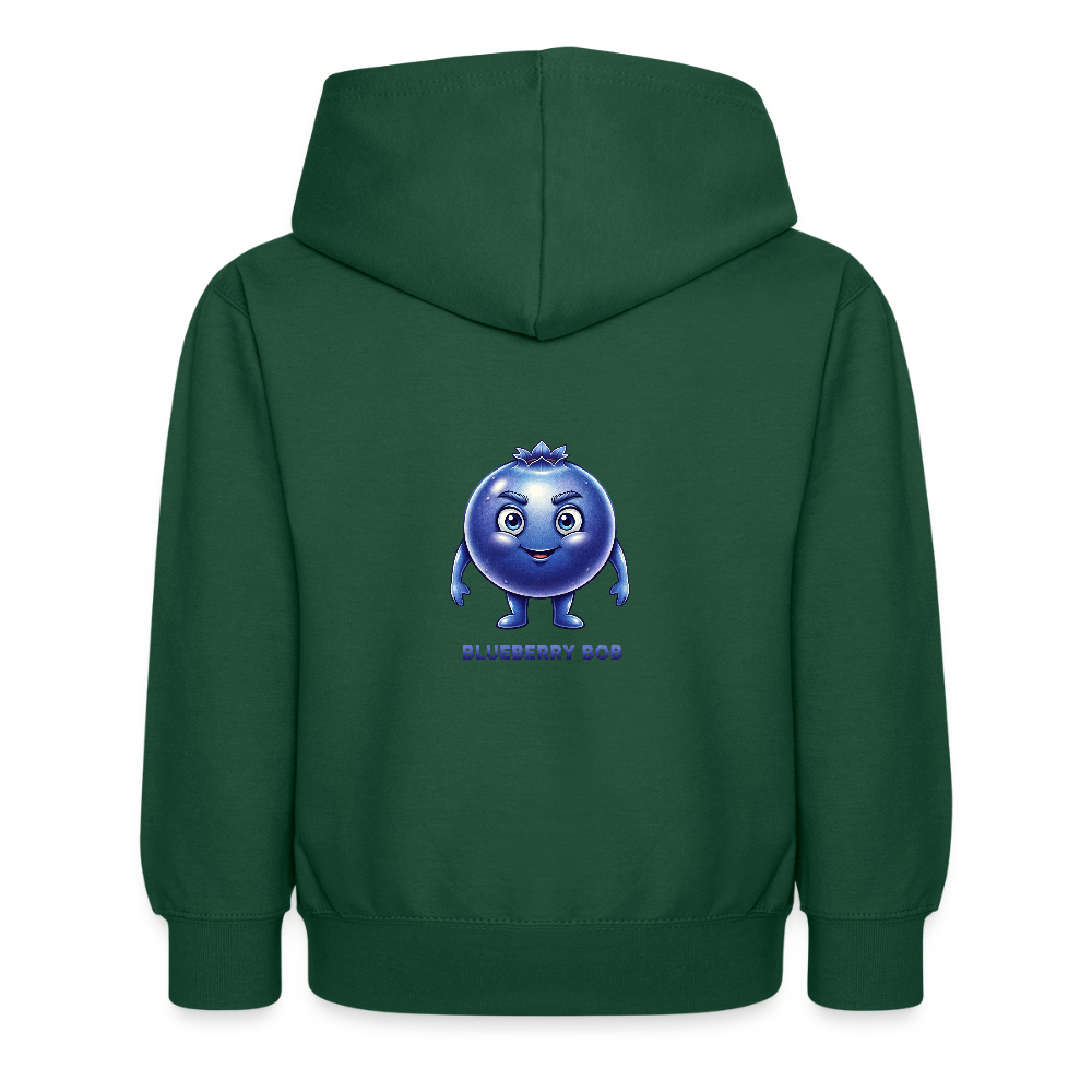 Felpa con cappuccio per bambini Blueberry Bob - verde bottiglia