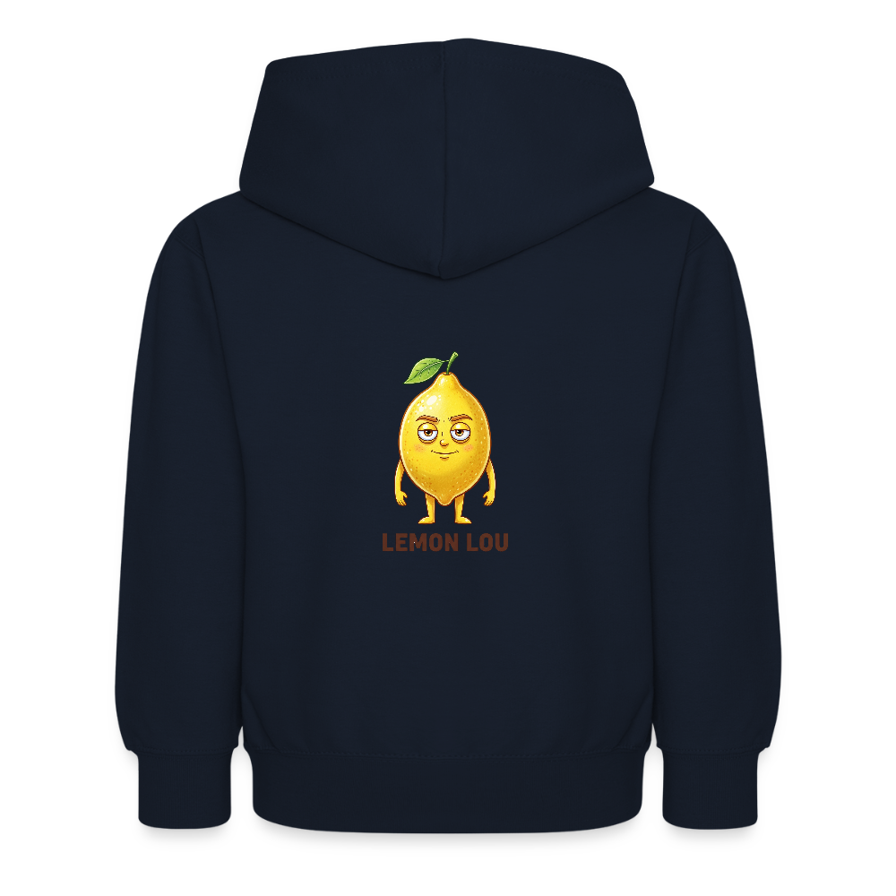 Felpa con cappuccio per bambini Lemon Lou - blu scuro