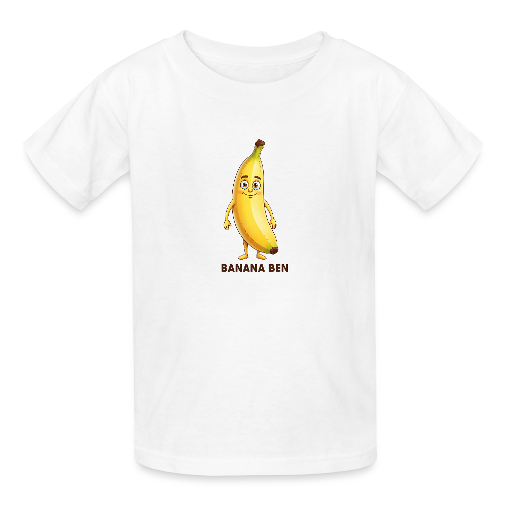 Maglietta per bambini Banana Ben - bianco