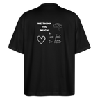 Maglietta oversize We Think Roo Much - nero