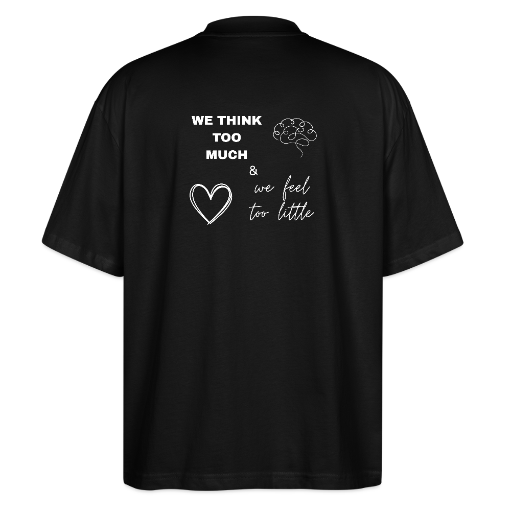 Maglietta oversize We Think Roo Much - nero