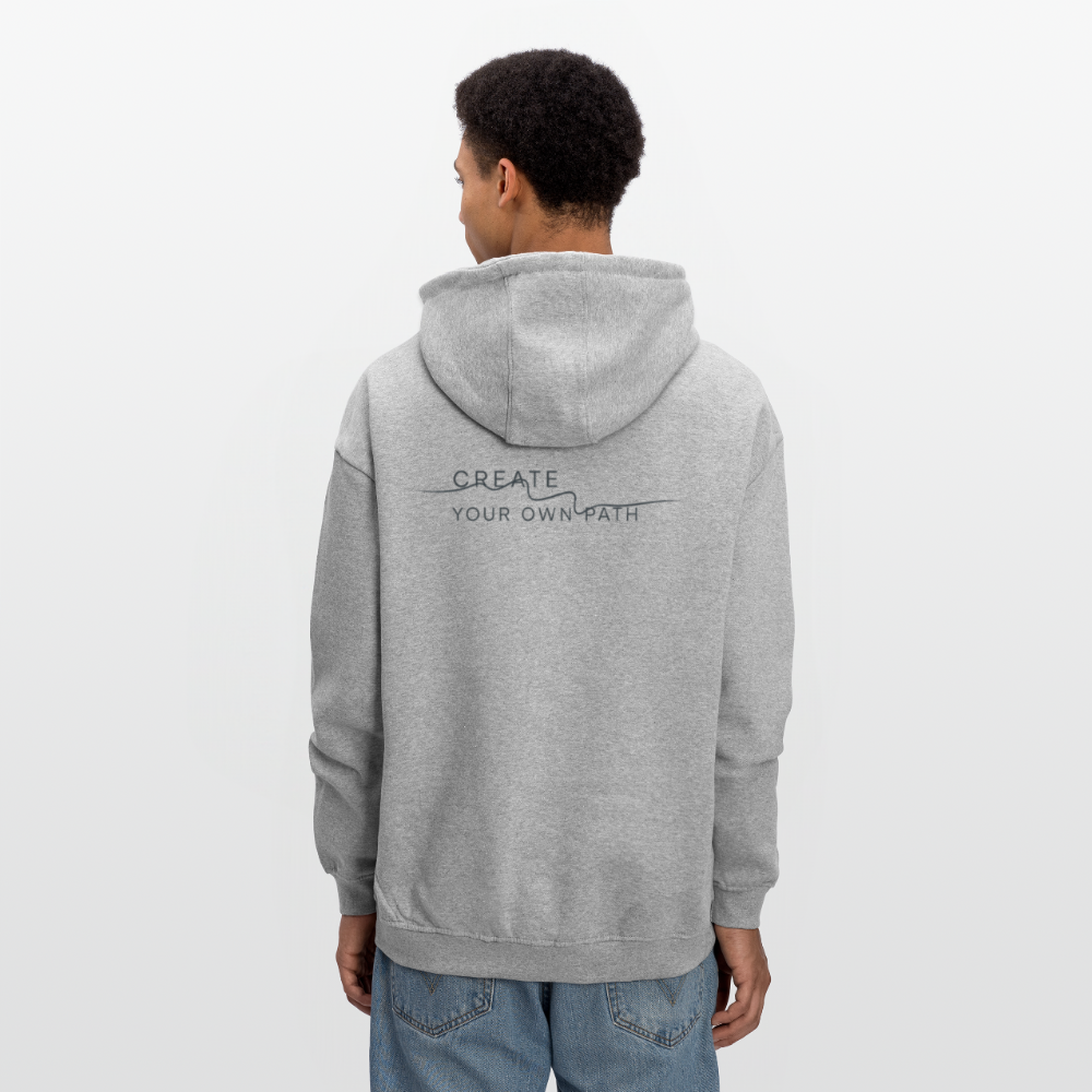 Felpa con cappuccio unisex oversize CYOP - grigio melange