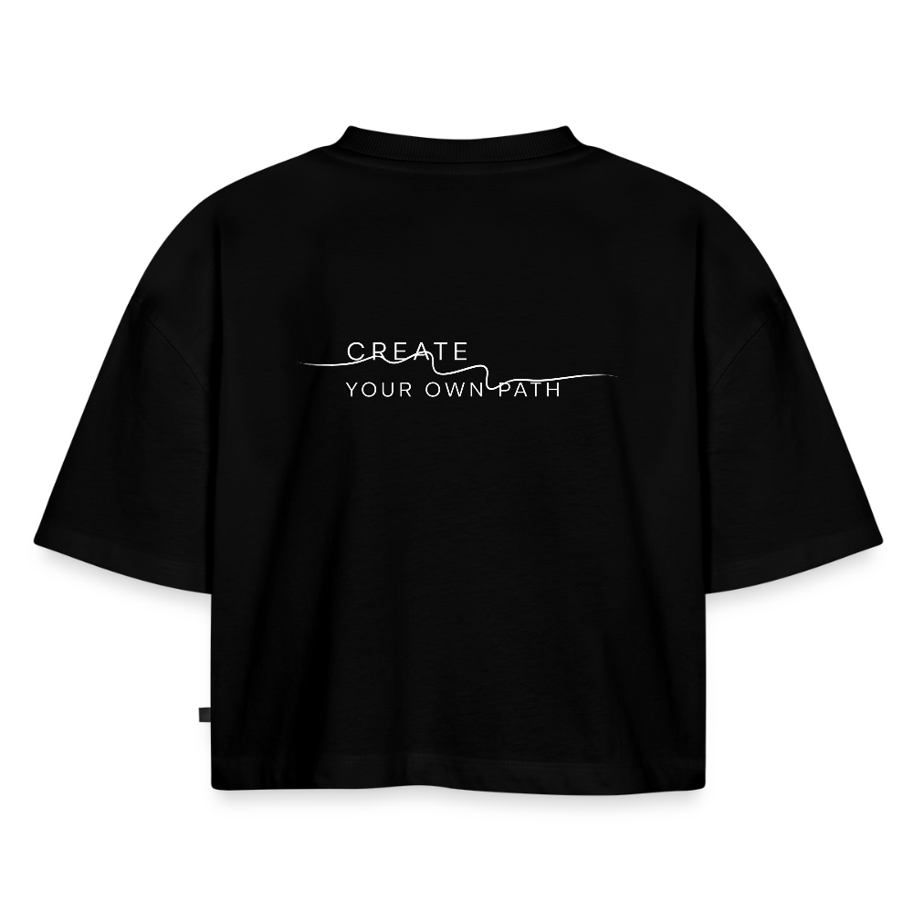 T-shirt oversized pesante da donna CYOP - nero