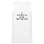 Canotta premium da uomo Kindness over Cleverness - bianco