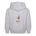 Felpa con cappuccio per bambini Coffee Carl - grigio chiaro melange
