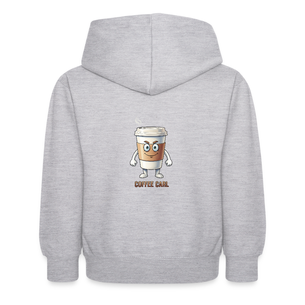 Felpa con cappuccio per bambini Coffee Carl - grigio chiaro melange