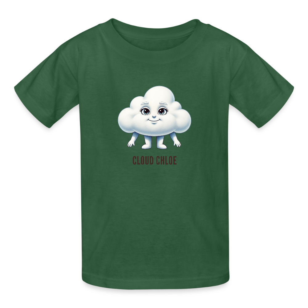 Maglietta per bambini Cloud Chloe - verde bottiglia