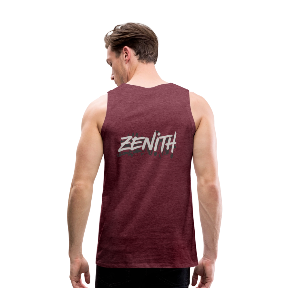 Canotta premium da uomo ZENITH - rosso bordeaux melange