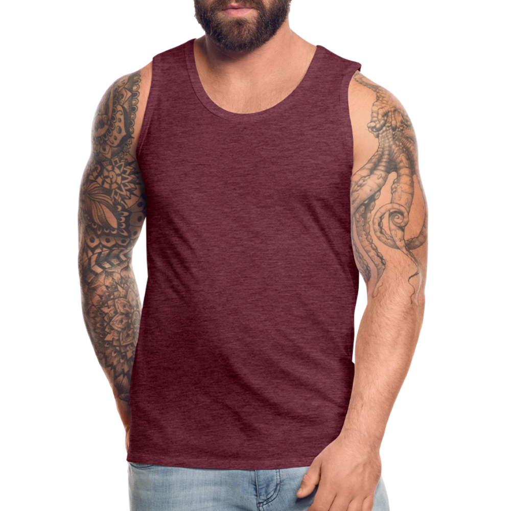 Canotta premium da uomo $W€ - rosso bordeaux melange