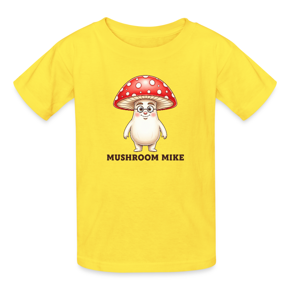 Maglietta per bambini Mushroom Mike - giallo