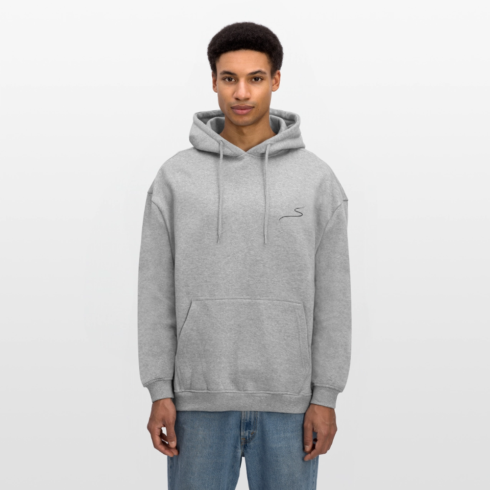 Felpa con cappuccio unisex oversize CYOP - grigio melange